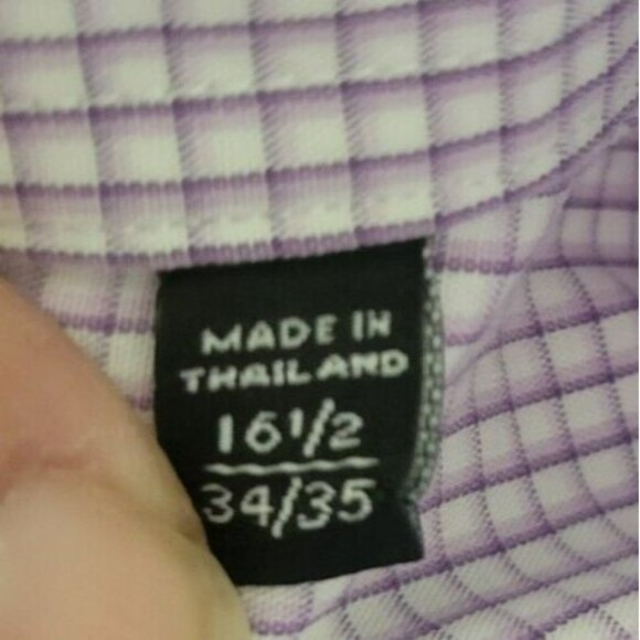 Sean John Tailored Mens Dress Shirt Size 16.5 34/35 Long Sleeve Button Down - Picture 4 of 8